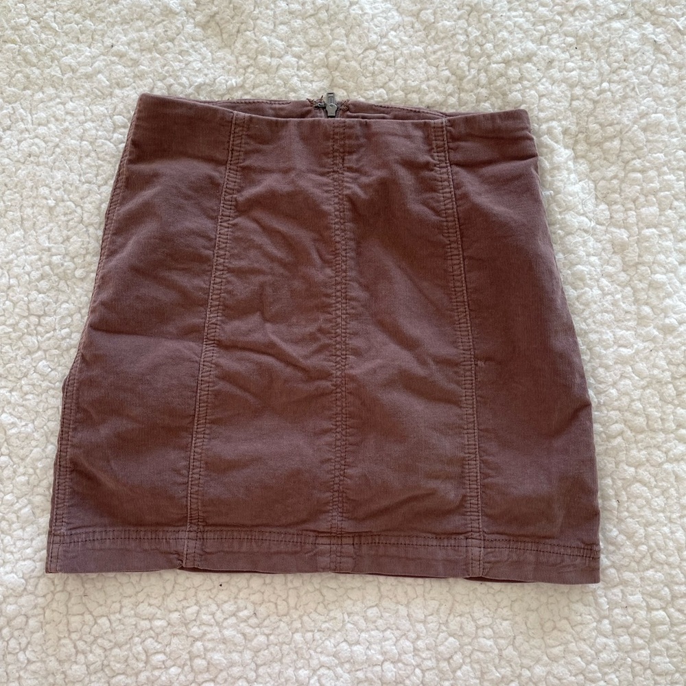 FREE PEOPLE| brown skirt